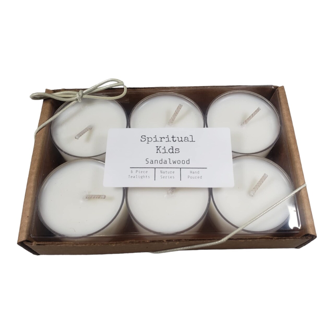 Sandalwood All Natural Soy Wax Tealights 6 Count Hand Poured with Fragrant/Essential Oils!